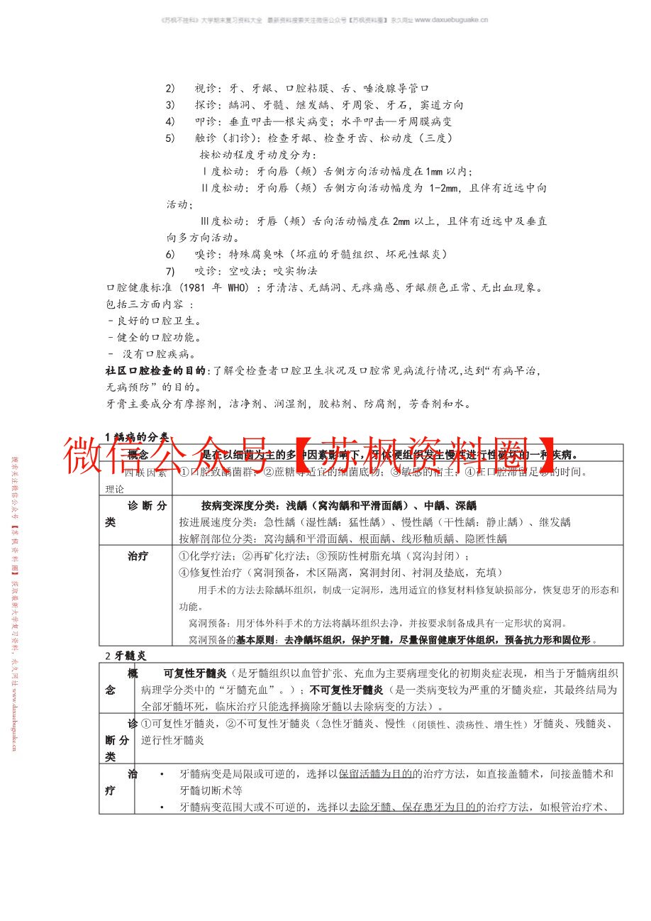 口腔诊断学
